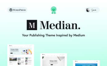 Median - Blog Inspired by Medium's Design WordPress Theme