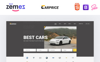 Reszponzív Carprice - Automobile Dealership Weboldal sablon 96737