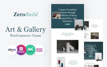 ZeroBuild - WooCommerce Art Gallery Theme That Boosts Your Shop WooCommerce Theme