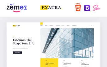 Responsywny szablon strony www Exaura - Exterior Design Studio #97284