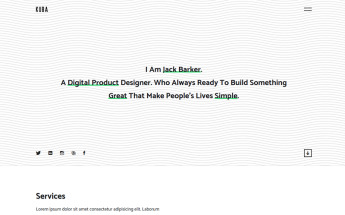 Kuba - Minimal Portfolio Weboldal sablon 97874