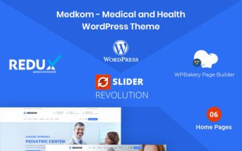 Responsivt Medkom - Medical & Health WordPress-tema #97870