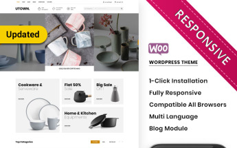 Utown - The Mega Kitchen Store Premium WooCommerce Theme