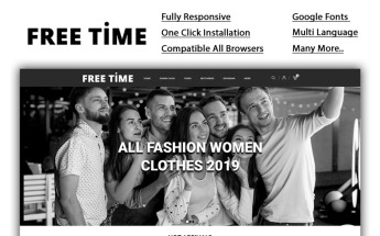 Freetime - Fashion Store OpenCart Template