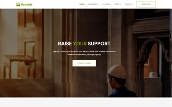 Ibadat - Donation, Nonprofit HTML5 Website Template
