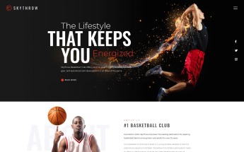 SkyThrow - Basketball Club Website Template