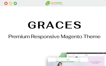 Magento Theme namens "Graces - Fully Responsive" #99084