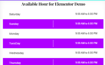 Tema Plugin per WordPress Responsive #99210 "Available Hour Widget for Elementor"
