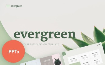 Evergreen Minimalist Presentation PowerPoint Template