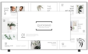 Template PowerPoint Responsive #99403 "Quicksand"