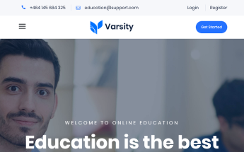 Bootstrap Varsity - Educational WordPress sablon 99612