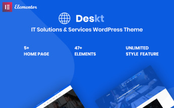 Responsive Deskt - IT Service & Solutions Responsive Wordpress #99610