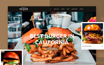 "Kolbern Burger Bar & Cafe" thème WordPress adaptatif #99731