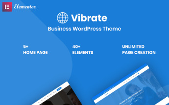 Reszponzív Vaibrate - Business Responsive WordPress sablon 99819