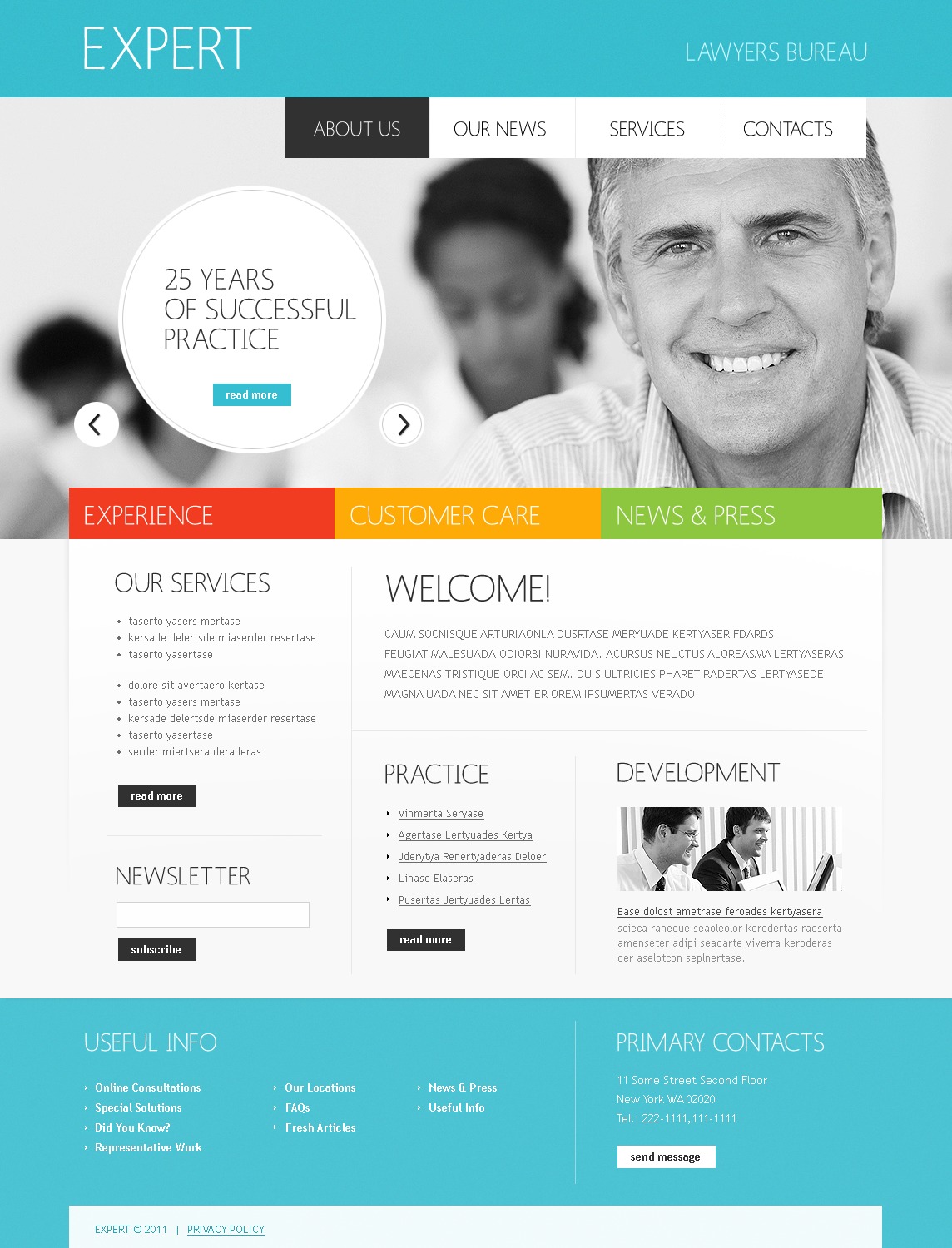 Law Firm Website Template #34631