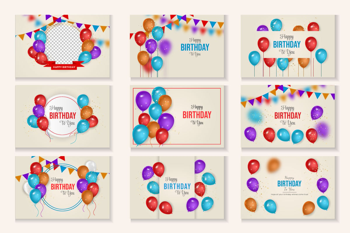 Kit Graphique #346025 Happy Birthday Divers Modles Web - Logo template Preview