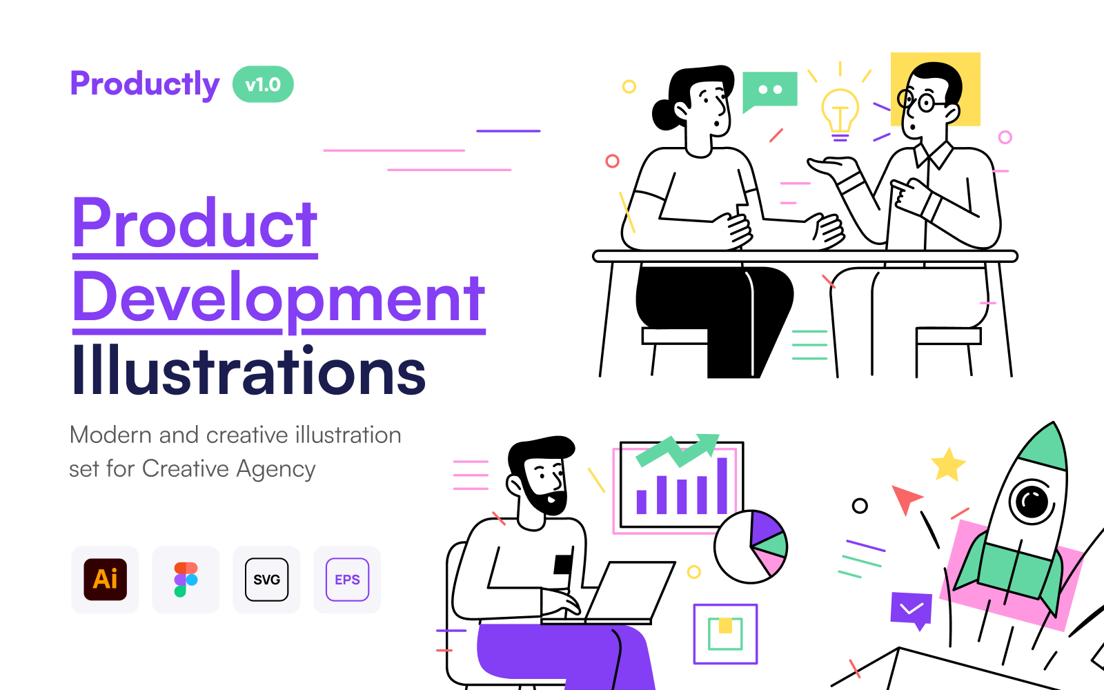 Productly - Product Development Illustration Set