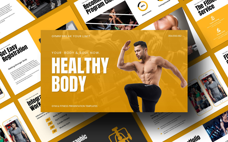 Healthy Body PowerPoint Presentation Template PowerPoint Template