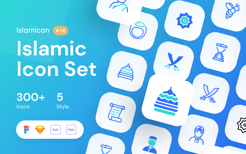 Islamicon - 300+ Islamic-themed Icons Set Icon Set