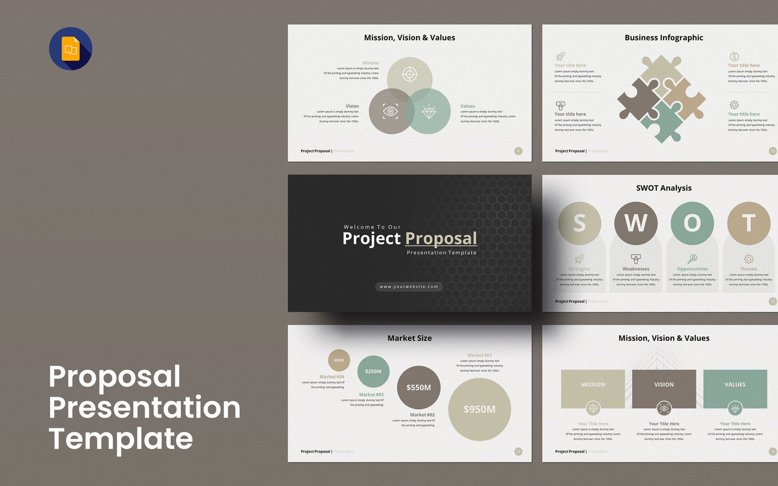 Kit Graphique #346146 Pitch Deck Divers Modles Web - Logo template Preview