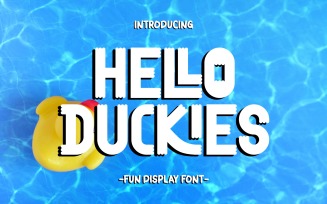 Hello Duckies - Fun Display Font