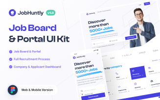 Jobhuntly - Job Board & Portal UI Kit