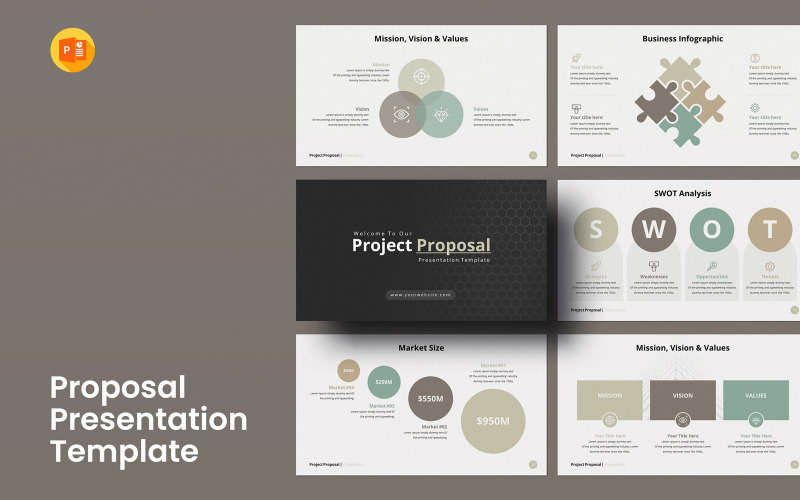 Project Proposal Presentation Template PowerPoint Template
