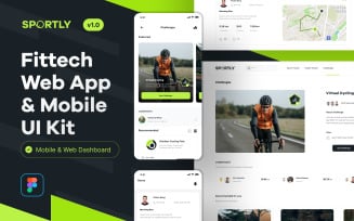 Sportly - Fittech Web App UI Kit