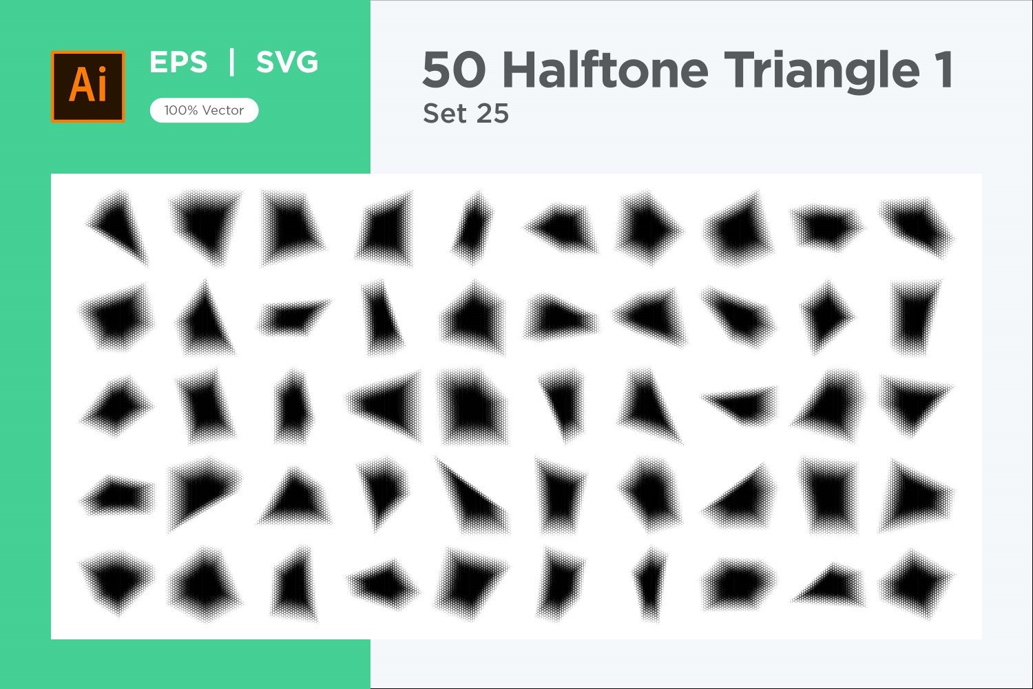 Kit Graphique #346202 Triangle Halftone Divers Modles Web - Logo template Preview