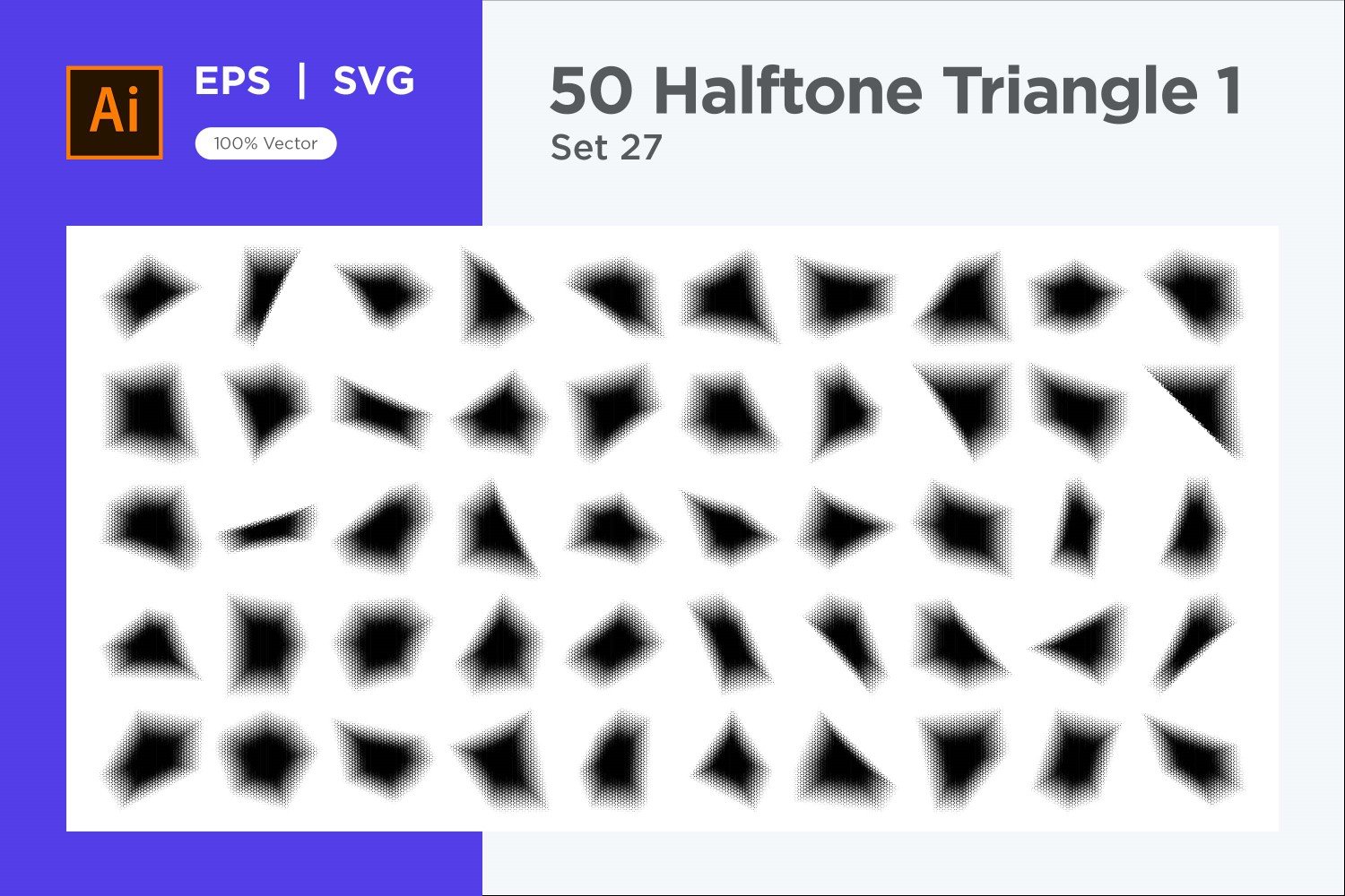 Kit Graphique #346205 Triangle Halftone Divers Modles Web - Logo template Preview