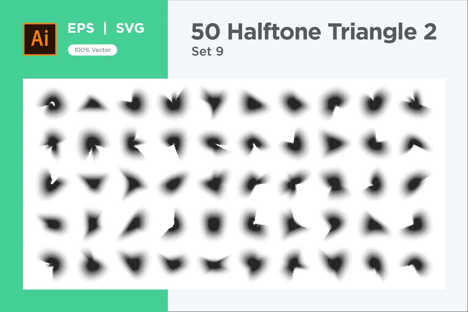 Kit Graphique #346279 Triangle Halftone Divers Modles Web - Logo template Preview