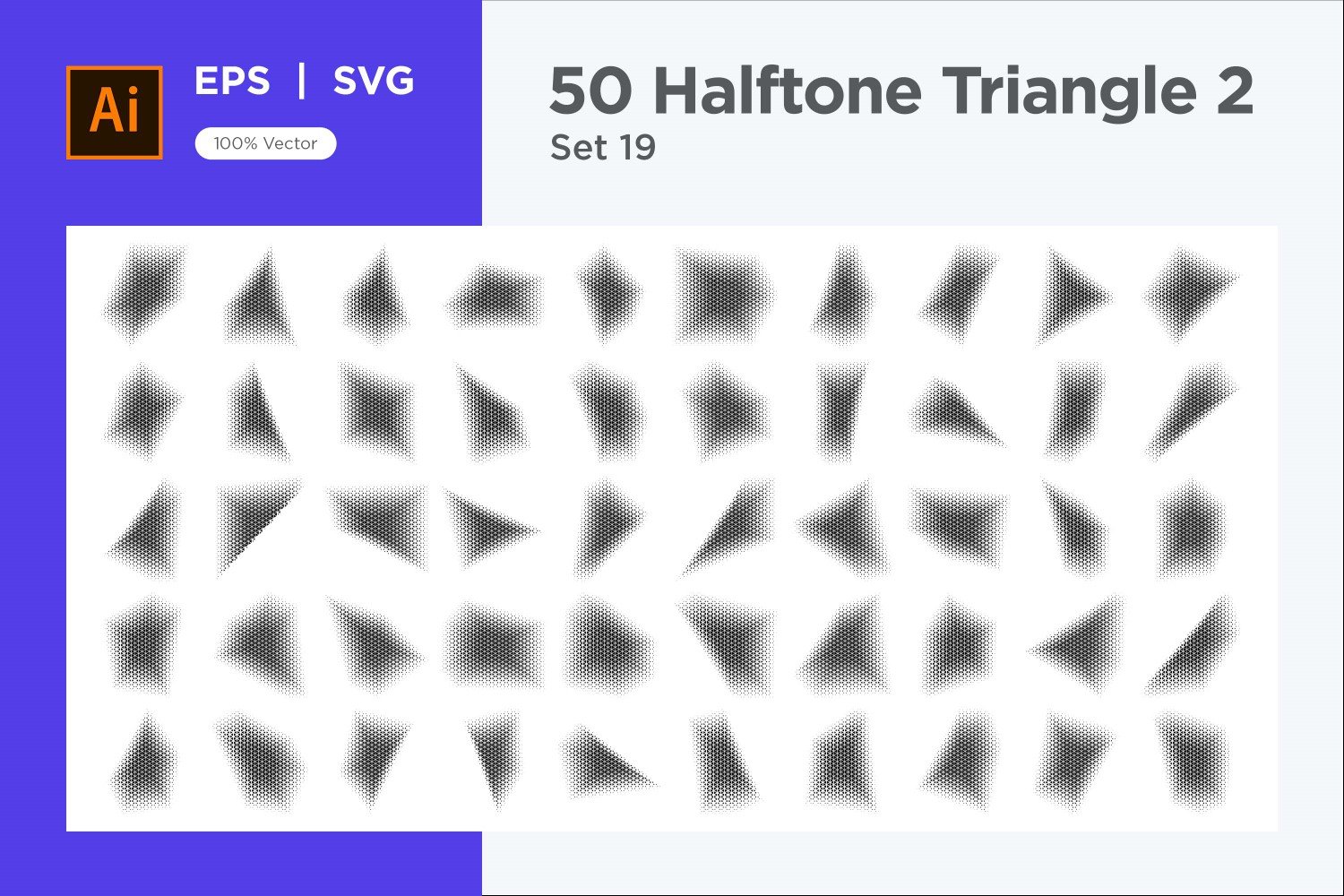 Kit Graphique #346294 Triangle Halftone Divers Modles Web - Logo template Preview