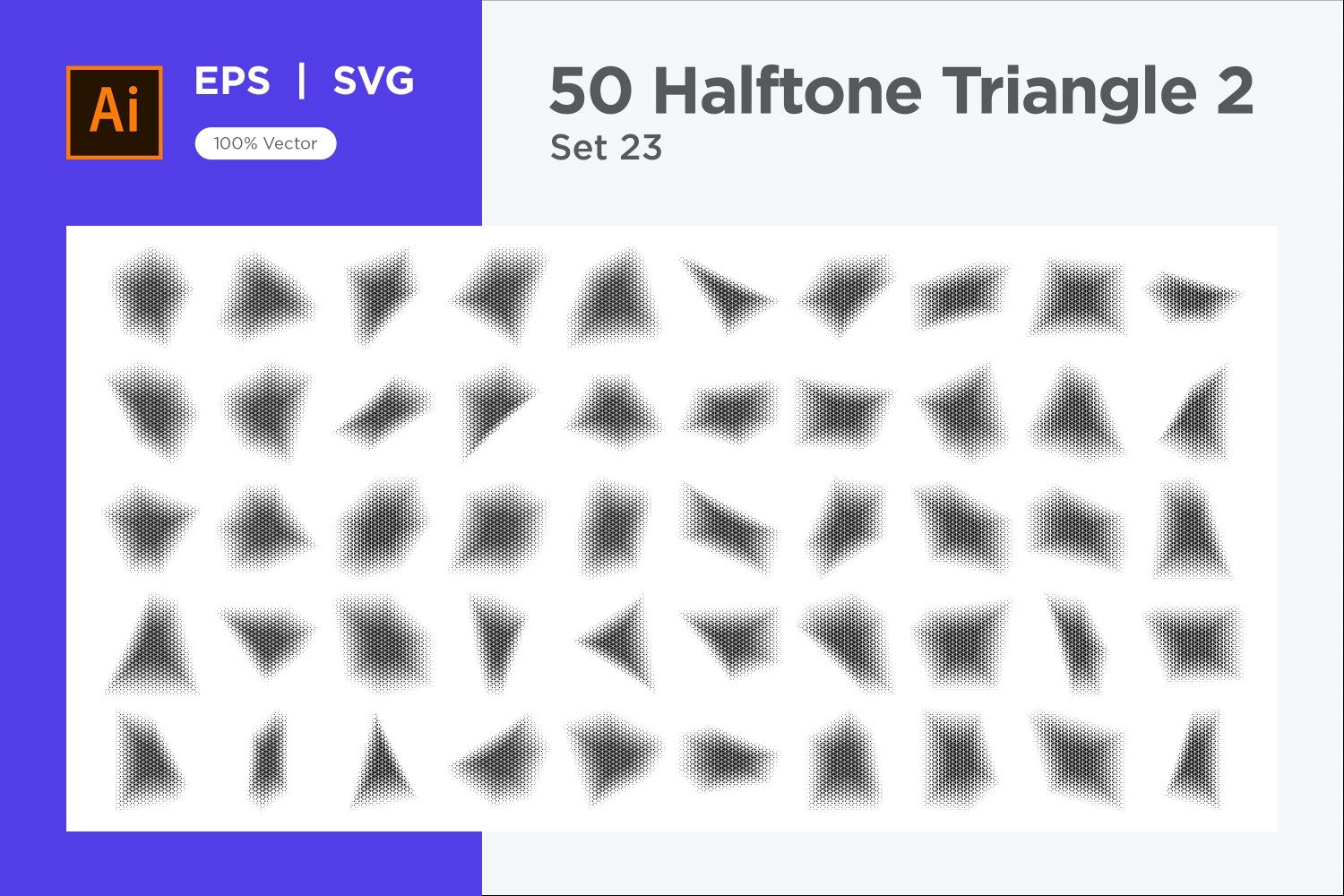 Kit Graphique #346298 Triangle Halftone Divers Modles Web - Logo template Preview
