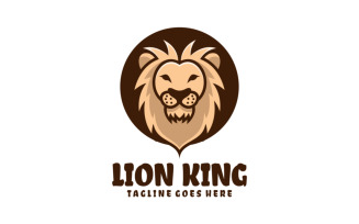 Lion King Simple Mascot Logo 1