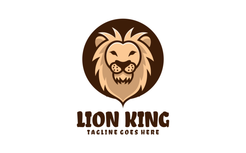 Lion King Simple Mascot Logo 1 Logo Template