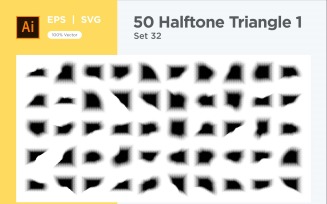 Triangle shape halftone background V1-50-32