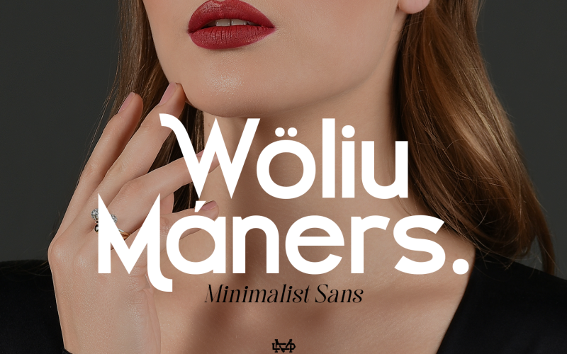 Woliu Maners - Display Sans Font