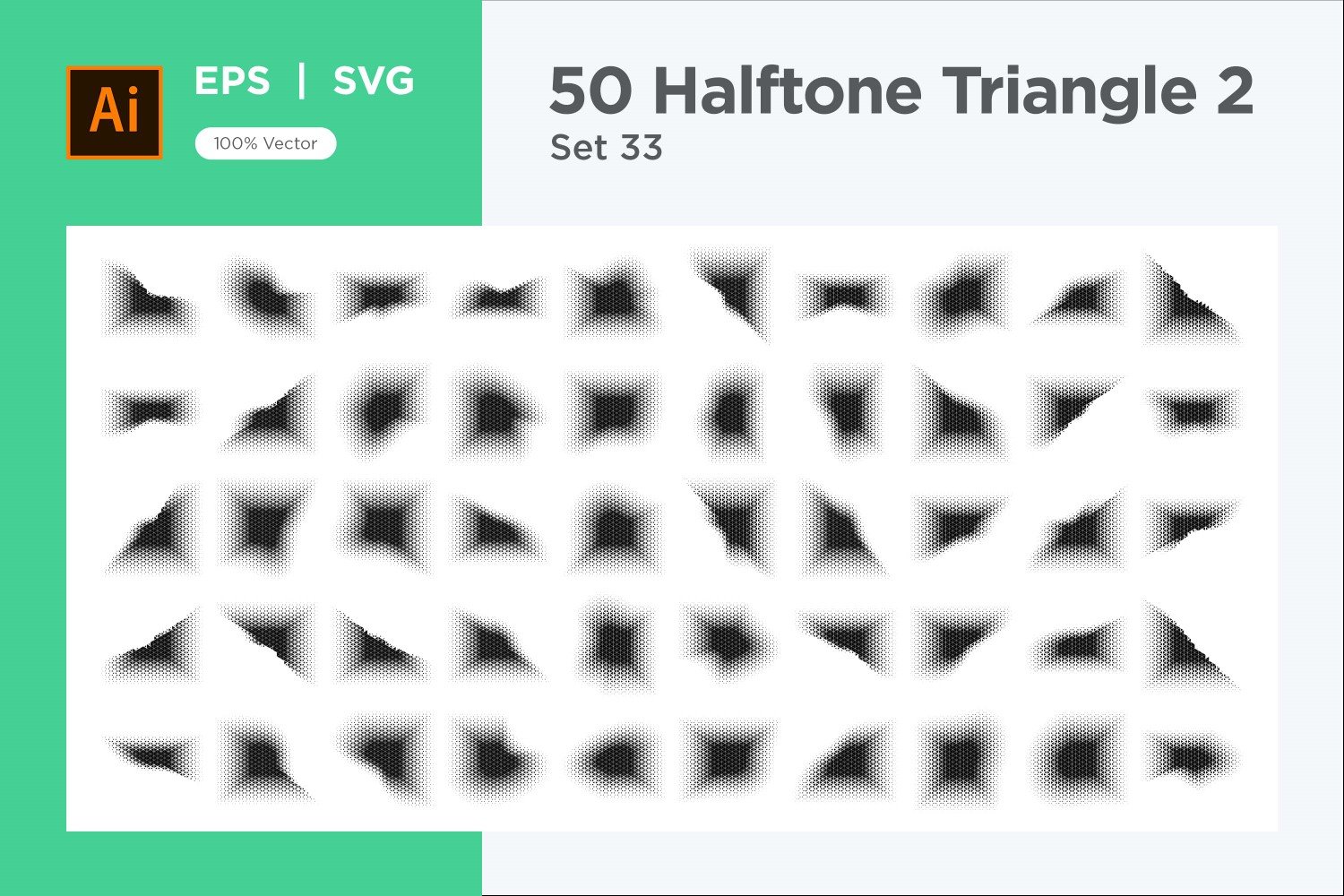 Kit Graphique #346308 Triangle Halftone Divers Modles Web - Logo template Preview