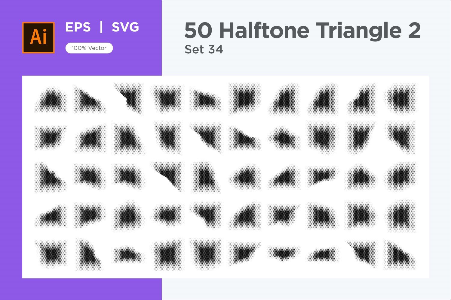 Kit Graphique #346309 Triangle Halftone Divers Modles Web - Logo template Preview