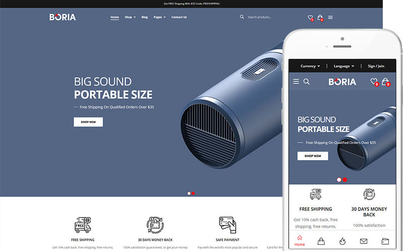 Boria - Best Electronics Store Theme WooCommerce Theme