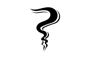 Smoke vape logo icon template design element v6