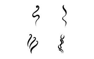 Smoke vape logo icon template design element v9