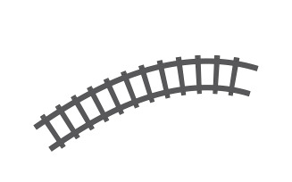 Train track way logo icon vector template logo v20