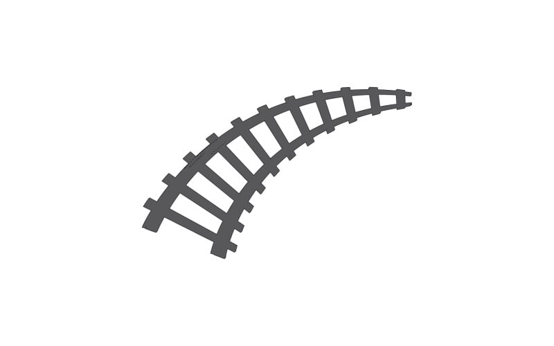 Train track way logo icon vector template logo v23 Logo Template