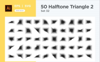 Triangle shape halftone background V2-50-32