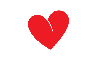 Love heart family logo support template v11