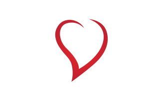 Love heart family logo support template v2