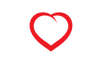 Love heart family logo support template v4