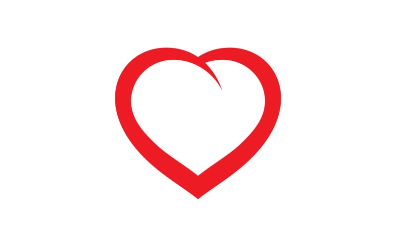 Love heart family logo support template v4 Logo Template