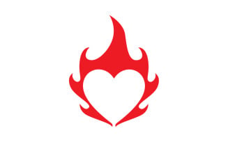 Love heart family logo support template v5